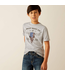 Ariat Kids Ariat Long Live Freedom T-Shirt- Grey