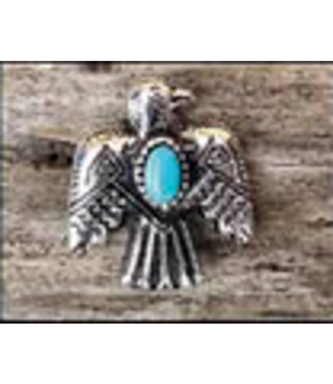 Austin Accent Hat Pin Thunderbird with Turquoise
