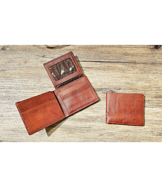 Beyond the Barn All Leather Sable Calf Bifold Wallet with ID Window