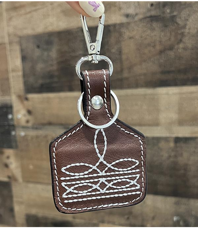 Bootstitch Leather Keychain