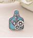Turquoise Cattle Tag Ring