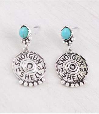 YK Trading Shotgun Shell Drop Earrings