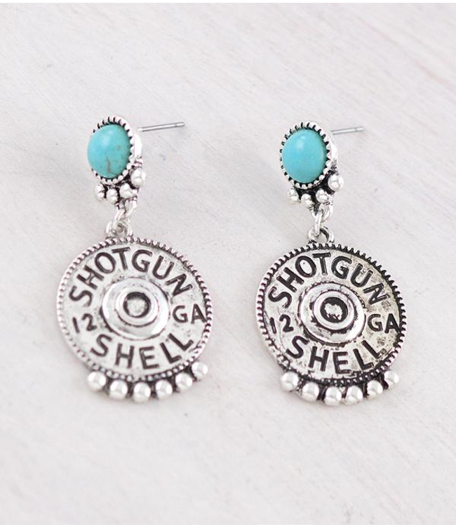 YK Trading Shotgun Shell Drop Earrings