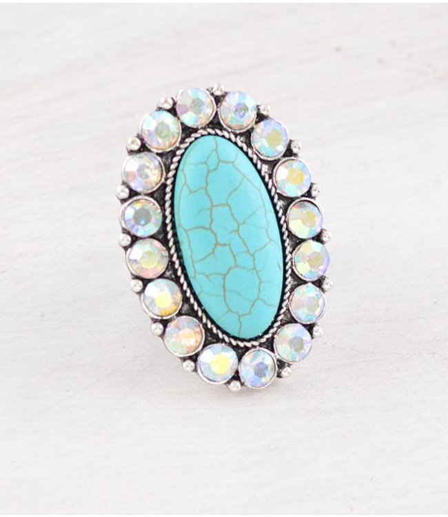 Tuquoise Stone Western Ring
