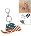 Cowboy Hat Leather Keychain