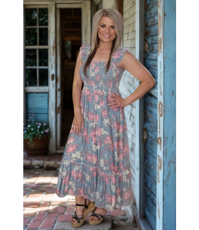 Sterling Kreek Womens Floral Close To You Dress