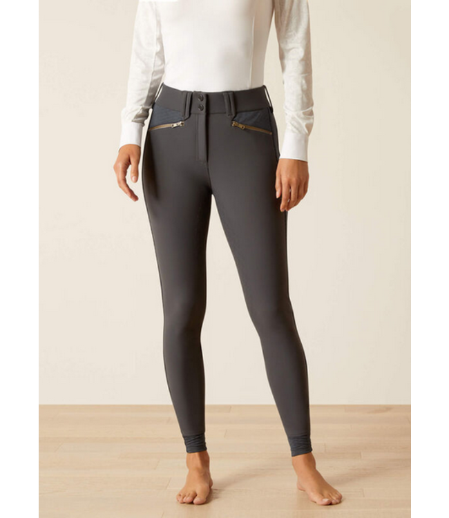 Ariat Womens Tri Factor X Bellatrix Full Seat Breech - Grey 22