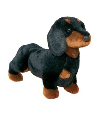 Douglas Spats Plush Black & Tan Dachshund