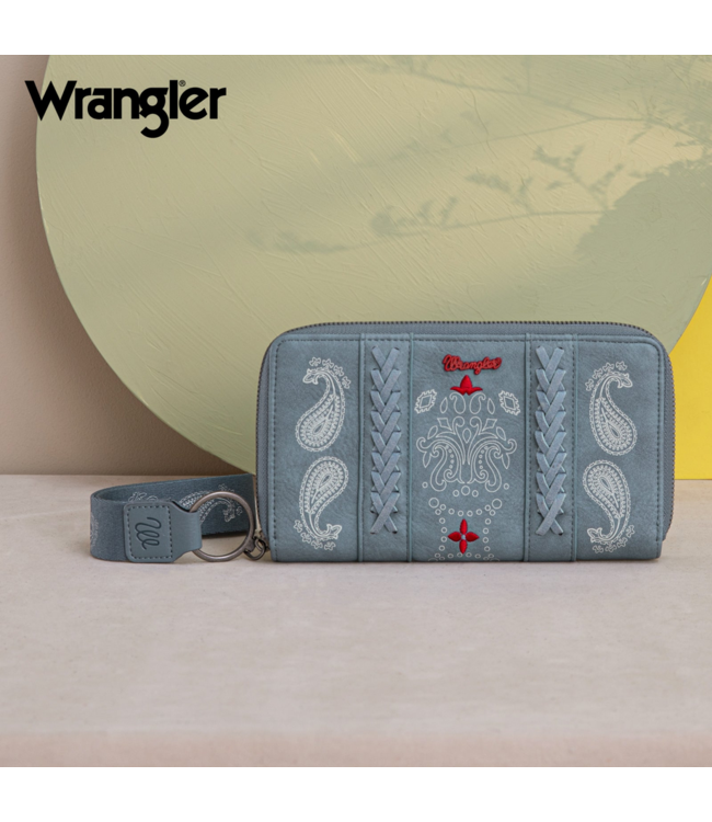 Wrangler Wrangler Bandana Paisley Print Wallet -Jean