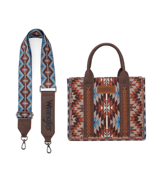 Wrangler Wrangler Southwestern Pattern Dual Sided Print -Tote/Crossbody