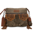 Montana West Wrangler Fringe Floral Tooled Denim Crossbody
