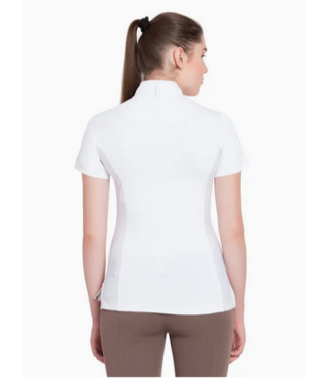 Equine Couture Ladies Cara Short Sleeve Show Shirt -White