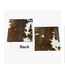 Western Linens Brown & White Cowhide Pillow Cushion