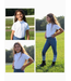 Equine Couture Children's Cara Short Sleeve Show Shirt-White