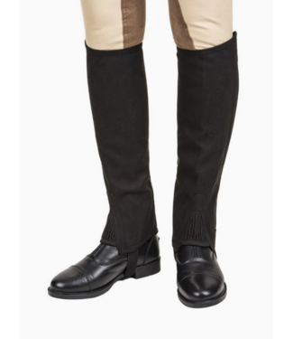 Lettia Adult Suede Half Chaps- Black