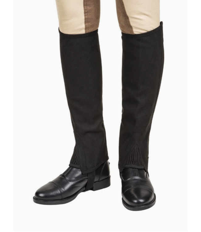 Lettia Adult Suede Half Chaps- Black