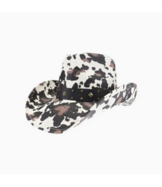 C.C Beanie Cow Printed C.C Cowboy Hat