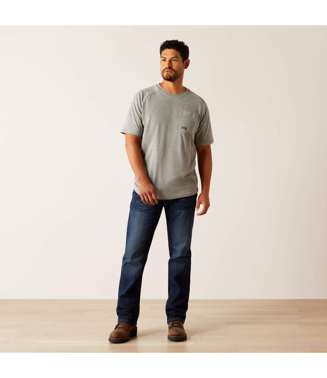 Ariat Mens Rebar Strong Groundbreaker Tee -Grey