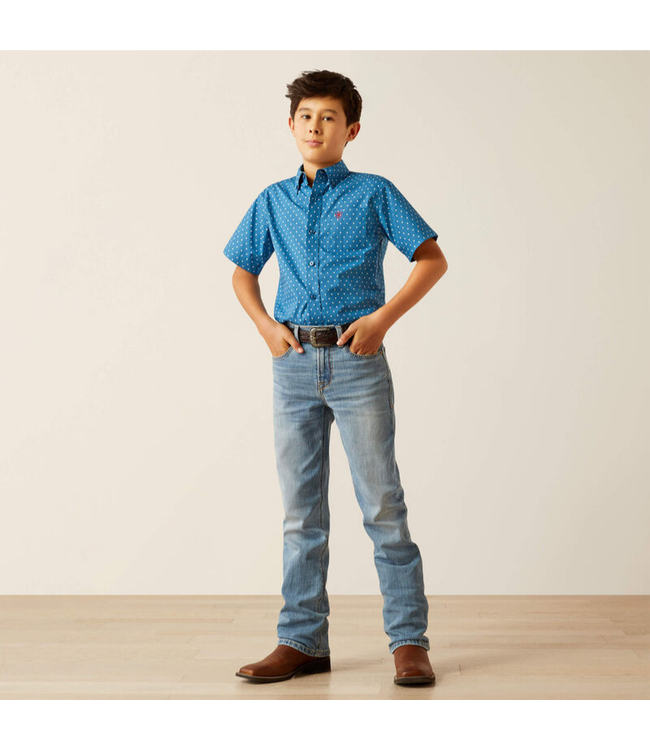 Ariat Boys Scott Classic Fit Shirt - Dk. Teal