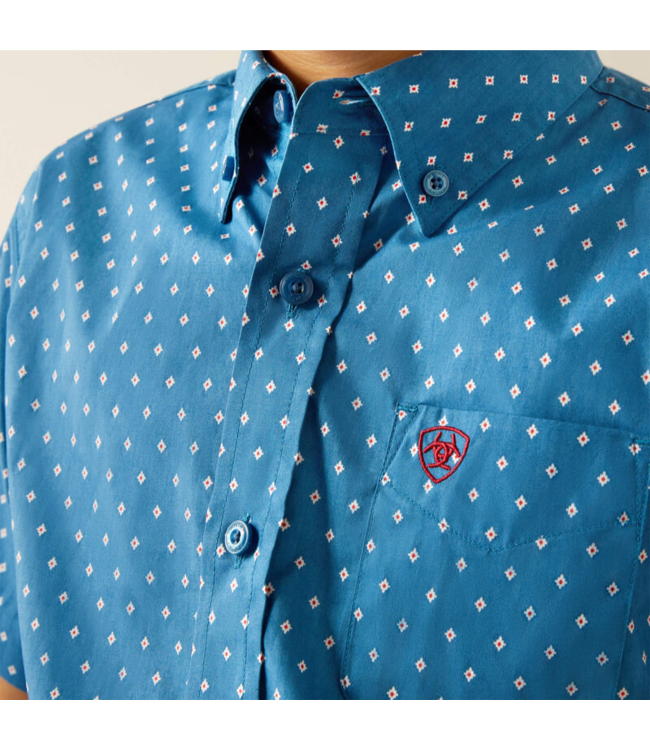 Ariat Boys Scott Classic Fit Shirt - Dk. Teal