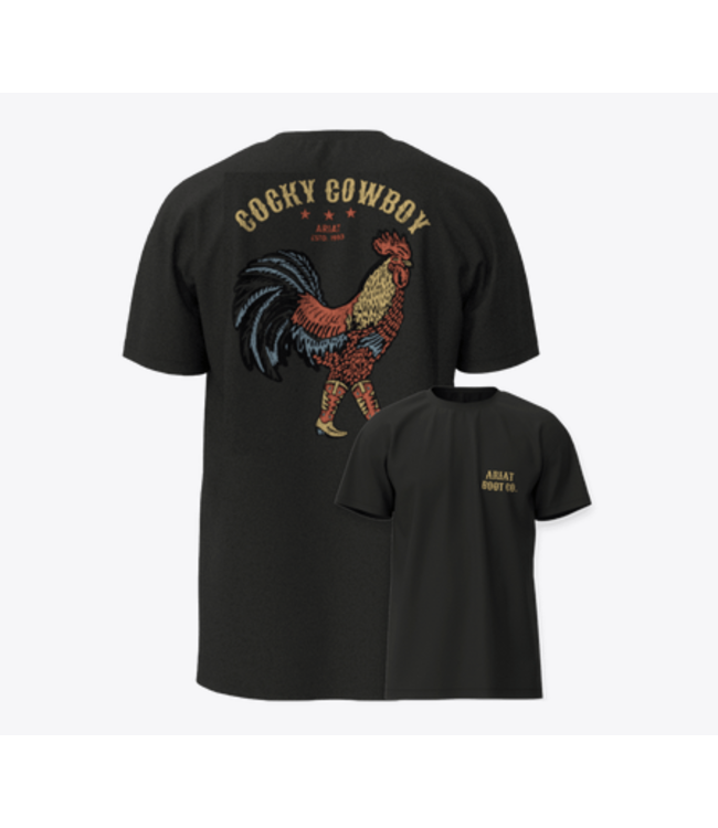 Ariat Mens Ariat Cowboy Cocky T-Shirt - Black