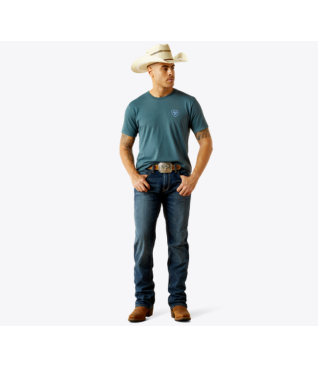 Ariat Mens Puebla Serape T-Shirt - Lagoon Green