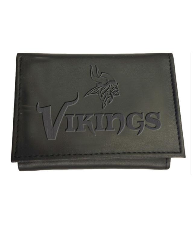 Evergreen Enterprises Minnesota Vikings Tri-Fold Wallet - Black