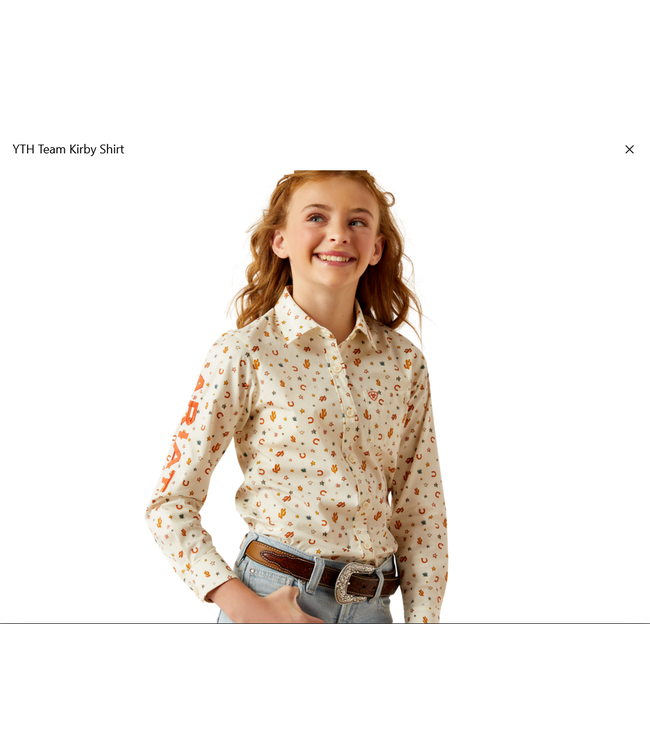 Ariat Girls Team Kirby  LS Shirt