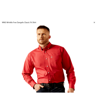 Ariat MNS Wrinkle Free Dangelo Classic Fit LS Shirt