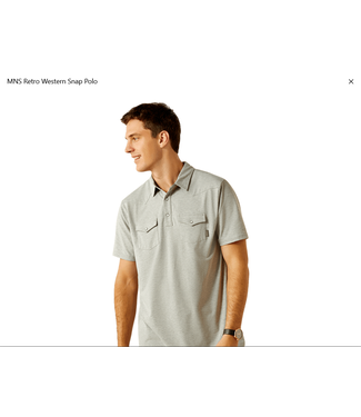 Ariat MNS Retro Western Snap Polo