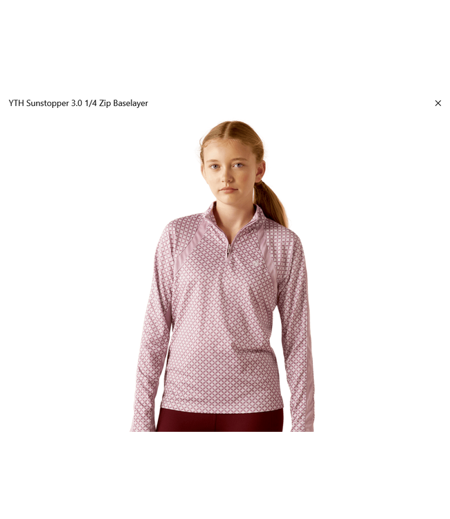 Ariat Youth Sunstopper 3.0 Pro Show Shirt