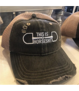 Westrian (Formerly Equipage) This Is Horseshit Distressed Trucker Baseball Cap