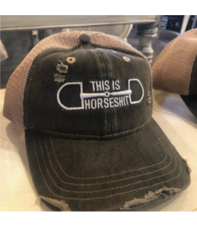 Westrian (Formerly Equipage) This Is Horseshit Distressed Trucker Baseball Cap