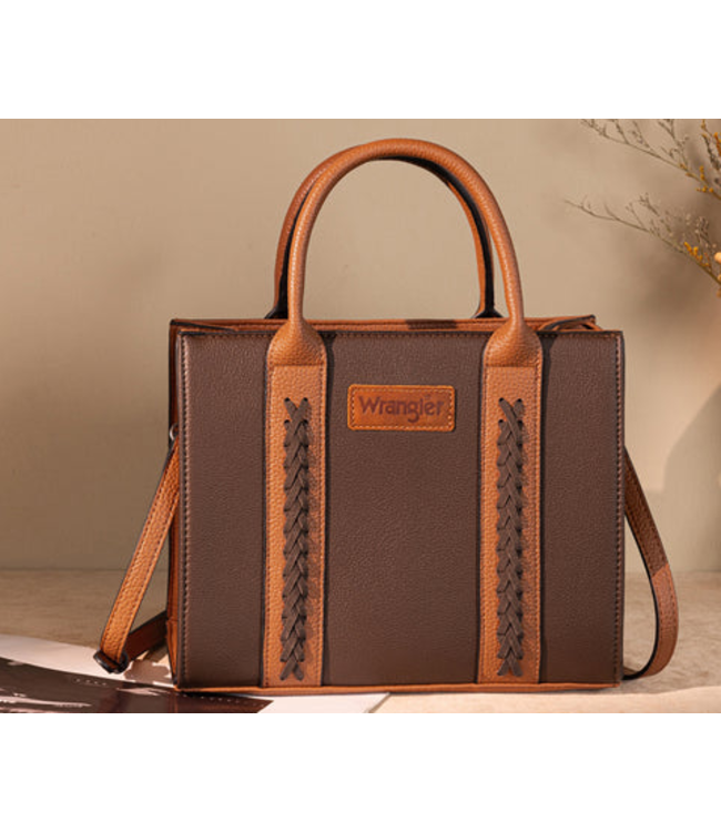 Montana West Wrangler Whipstitch Top Handle Tote