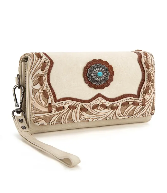 Montana West Trinity Ranch Concho Collection Wallet