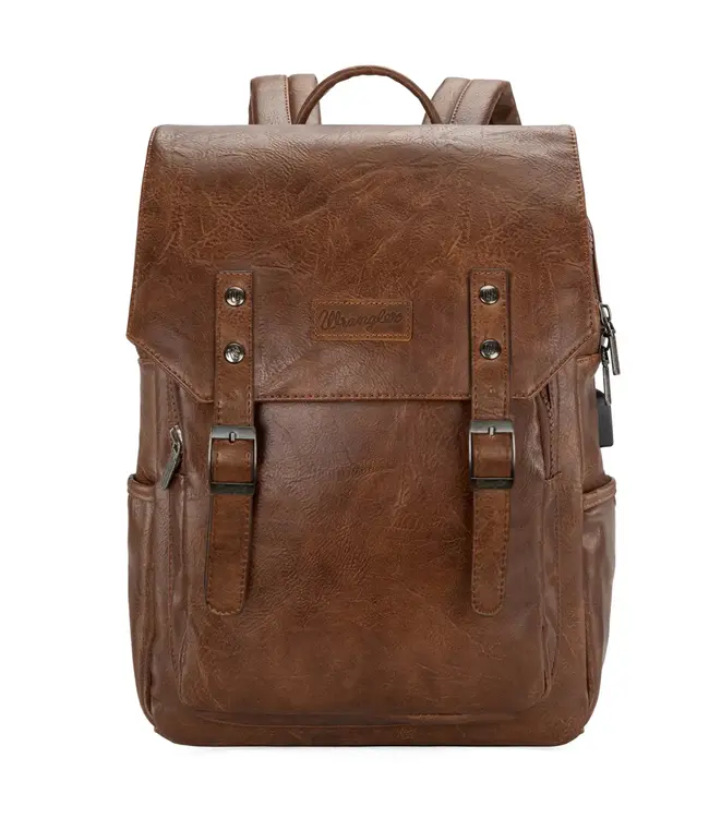 Montana West Wrangler Belt Buckle Laptop Backpack