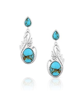 Montana Silversmith Turquoise Breeze Earrings