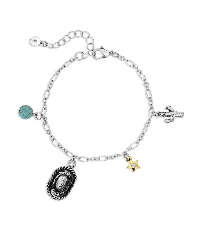 Montana Silversmith Light Hearted Charm Bracelet