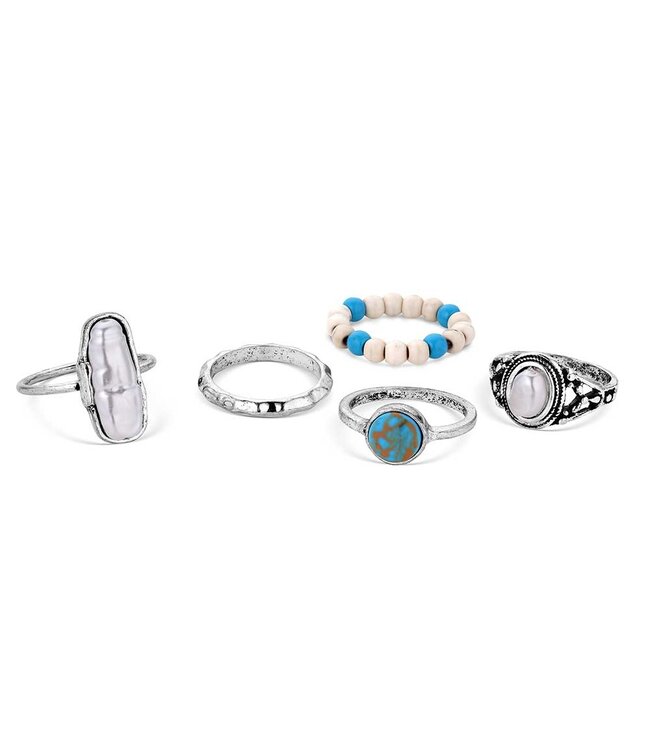 Montana Silversmith Ivory Skies Ring Set