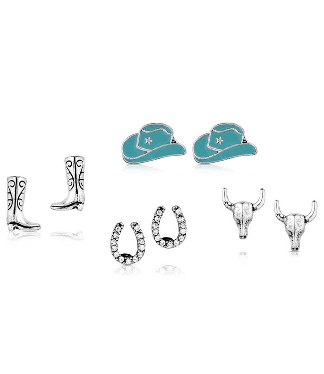 Montana Silversmith Boot Scootin Post Earring Set