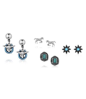 Montana Silversmith Everyday Western Post Earring Set