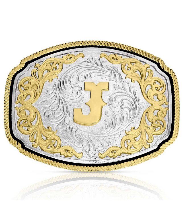 Montana Silversmith Western Initial Buckle - style J