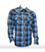 Cowboy Hardware Mens Gradient LS Plaid Shirt