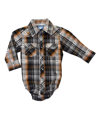 Cowboy Hardware Infant Hermosillo Jacquard Print L/S Romper