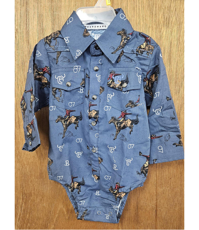 Cowboy Hardware Infant Vintage Bronc L/S Romper