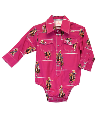 Cowboy Hardware Infant Vintage Cowgirl L/S Romper