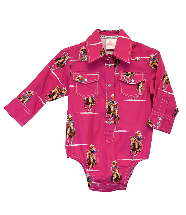 Cowboy Hardware Infant Vintage Cowgirl L/S Romper