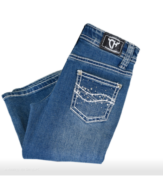 Cowboy Hardware Youth Gemmed Barb Wire Jean - Medium Wash