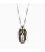 Lunar Deer Angel Wings Believe Silver Plate 33" Chain Necklace