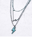 YK Trading Western Layered Lightning Bolt Necklace